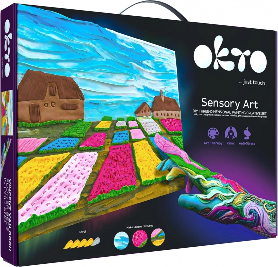 OKTO SENSOTY ART set de artă Straturi de flori în Olanda 30 × 40 cm