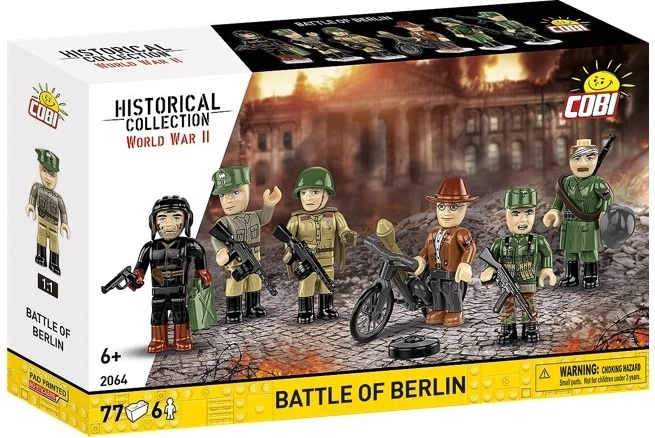 Set de construcție COBI Bătălia pentru Berlin (77 de piese, 6 figurine)