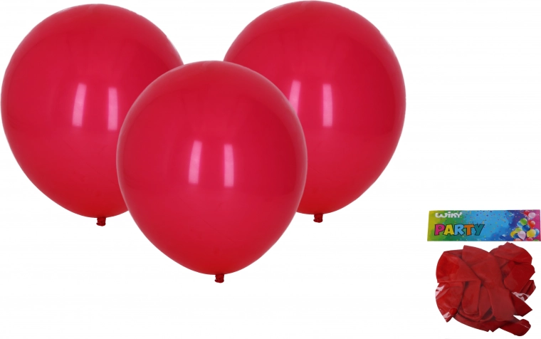 Baloane gonflabile roșii 30 cm set 10 buc