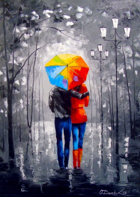 Puzzle Întâlnire Strălucitoare 1000 piese ENJOY