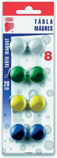 Magnete colorate 20 mm, 8 buc – ICO