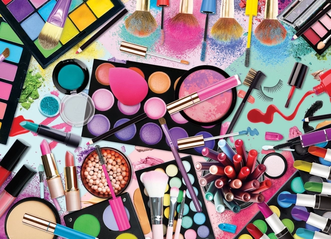 Puzzle Paleta de culori: Makeup 1000 piese