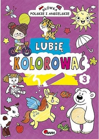 Lubię kolorować – cuvinte în poloneză și engleză