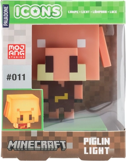 Lămpiță de noapte Minecraft purceluș Icon Light 11 cm