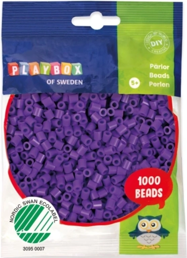 Playbox mărgele termoadezive mov 1000 buc.