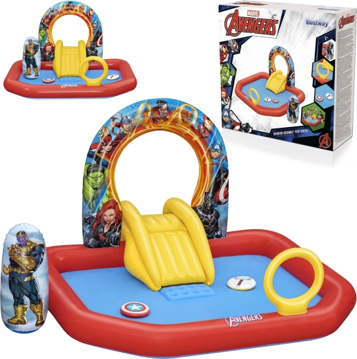 Centru de joacă acvatic gonflabil MARVEL Avengers 211 × 198 × 125 cm