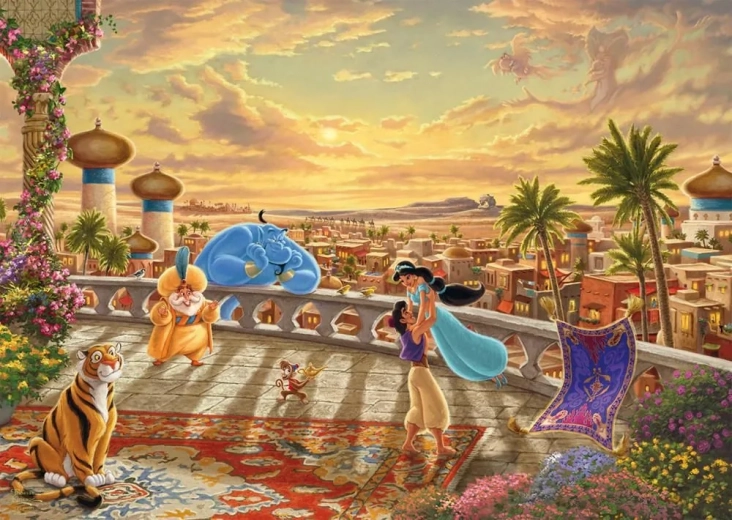 puzzle disney jasmina și aladdin 1000 piese