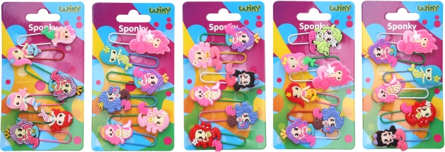 Agrafe și semne de carte sirenă, set 6 buc