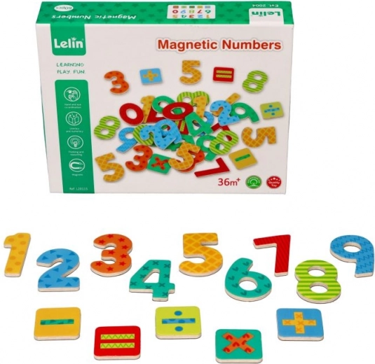 Numere magnetice din lemn