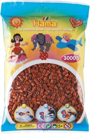 Mărgele de călcat Hama Midi 3000 buc. maro cărămiziu