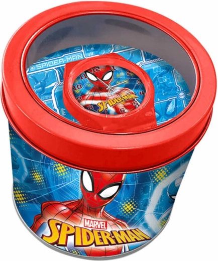 Ceas de mână Marvel Spider-Man într-o cutie metalică cadou - 1 bucată