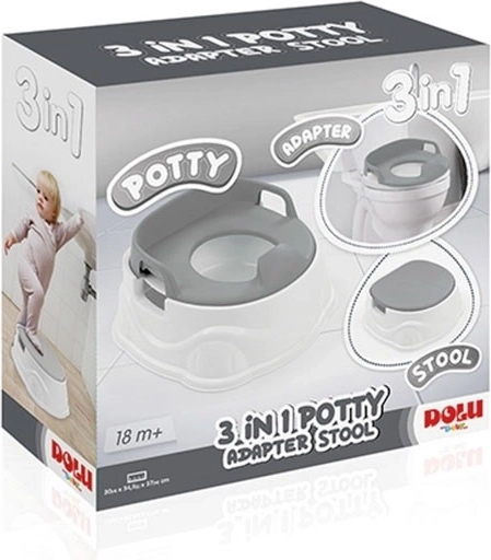 Oliță pentru copii 3în1 gri