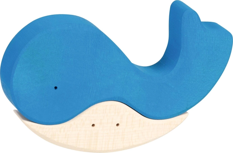 Puzzle din lemn When the whale found a friend - 1 buc