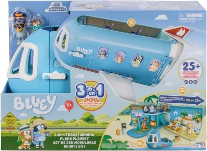 Avion Bluey 3 în 1 cu figurine