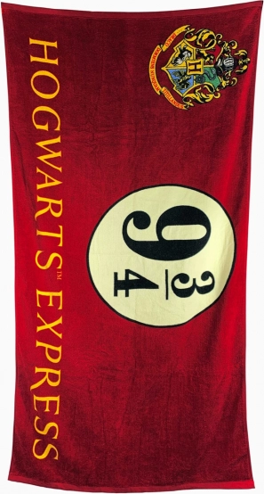 Prosop de baie Harry Potter peronul 9 și 3/4, 75 × 150 cm