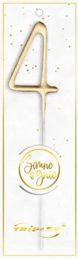 Scânteie numărul 4, auriu 16,5 cm