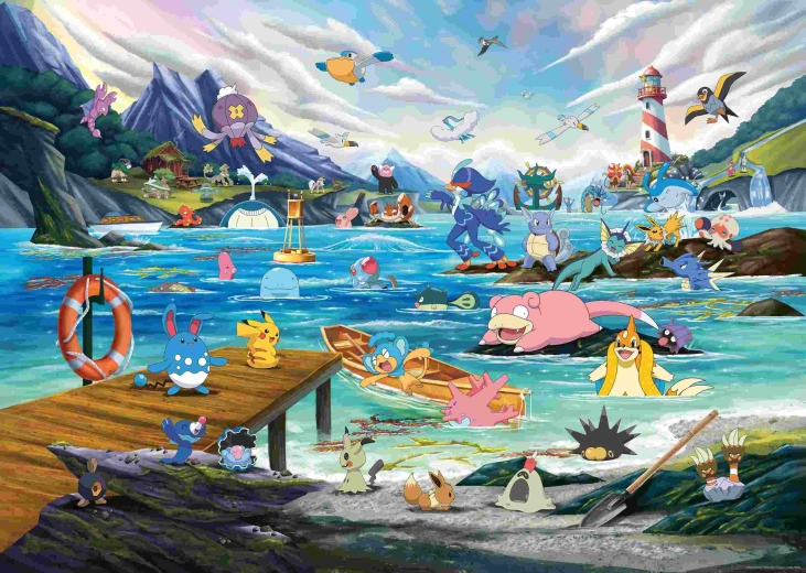 Puzzle Ravensburger Pokémon Breakout 3, 1000 de piese