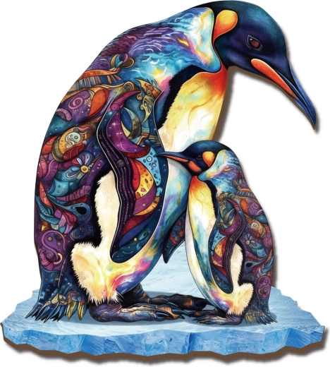 2Kids Toys puzzle din lemn pinguini
