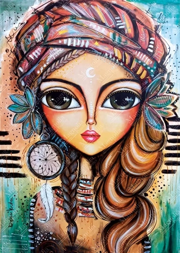 puzzle Frumoasa brunetă 1000 piese MAGNOLIA