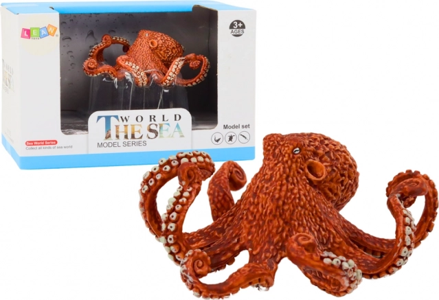 Figurină caracatiță portocalie uriașă 10 cm