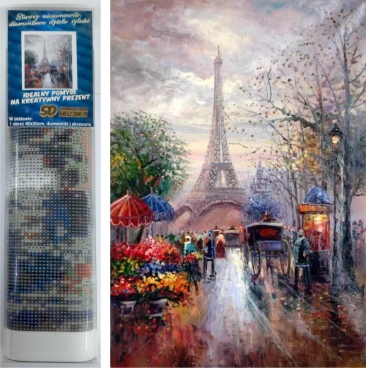 Norimpex pictură cu diamante Plimbare la Paris 30 × 40 cm