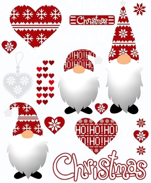 Adezive de Crăciun cu Pitici