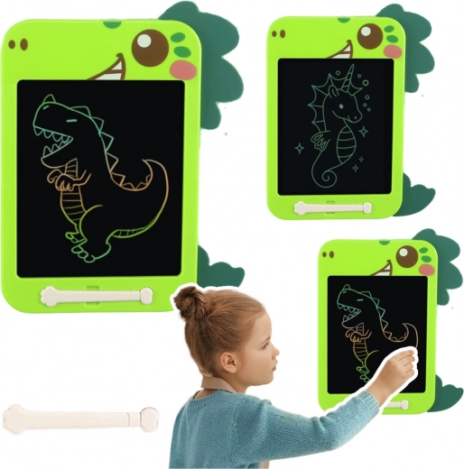 Tablet pentru desen LCD Dinozaur verde