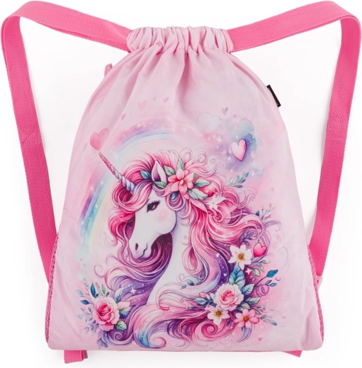 Bagmaster săculeț școlar pentru încălțăminte de schimb și orele de sport beta 26 unicorn