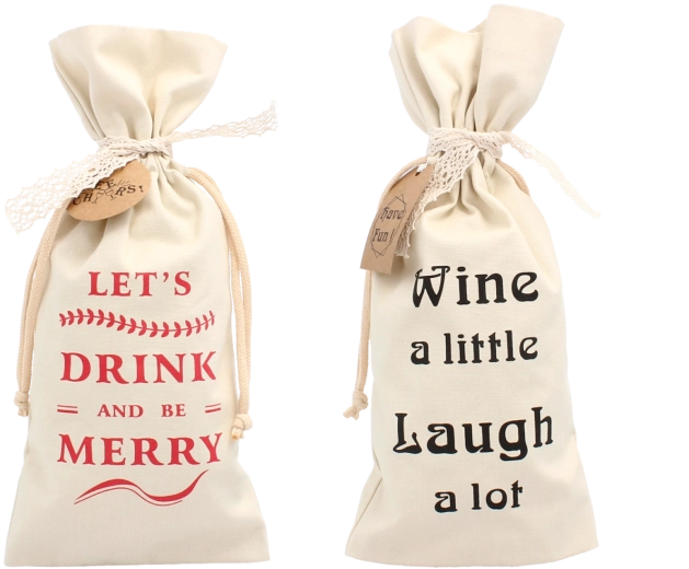 Săculeț cadou crem pentru sticlă 15 × 35 cm cu șnur de strângere (pachet 20 buc.)