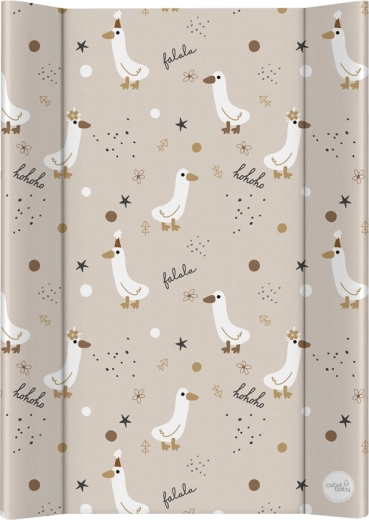 Ceba Baby saltea moale pentru schimbat (profilată, cu 2 laturi ridicate) 50 × 70 cm Basic Crazy Ducks