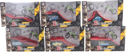 Rampă din plastic pentru sărituri cu roată metalică înșurubabilă