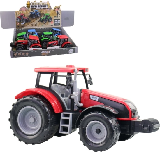 Tractor din plastic 20 cm – set 6 bucăți în display box