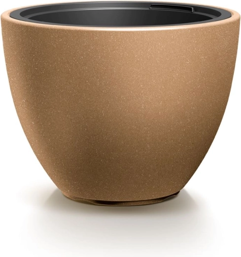 Ghiveci cu inserție HEOS Eco Wood, diametru 56,9 cm, culoare Naturo Eco