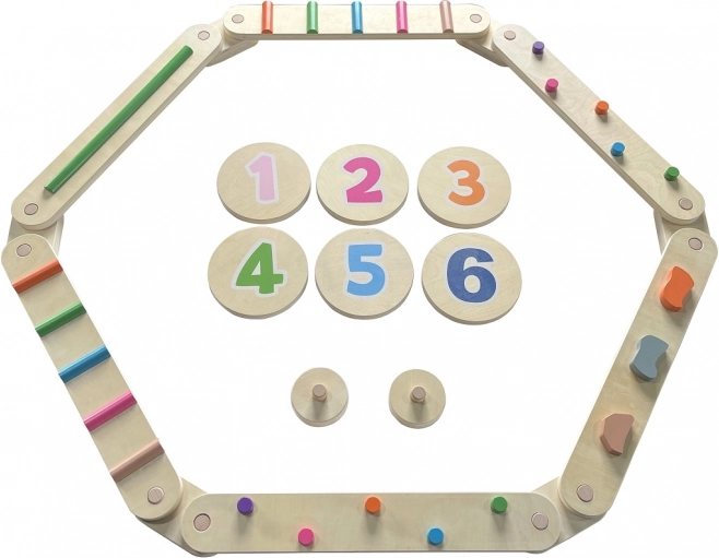 Pistă de echilibru din lemn 2Kids Toys