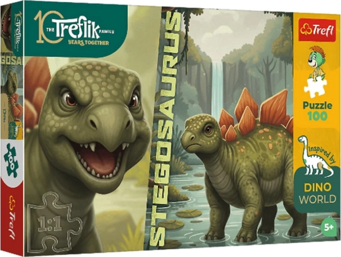 Puzzle InspiredByDinoWorld stegozaur 100 de piese