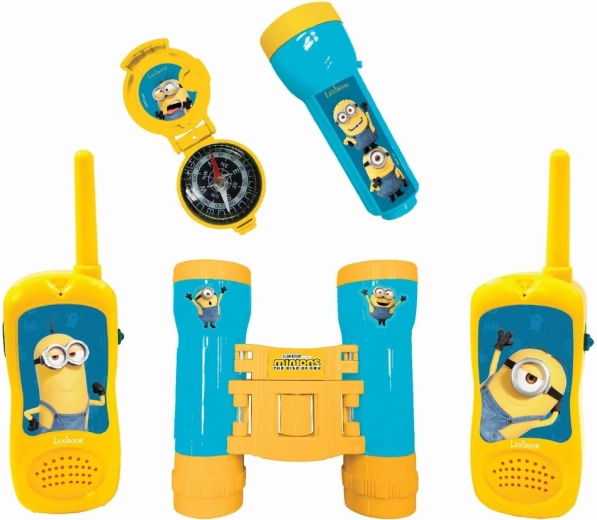 Set de aventură Minioni cu stații walkie-talkie, binoclu și busolă