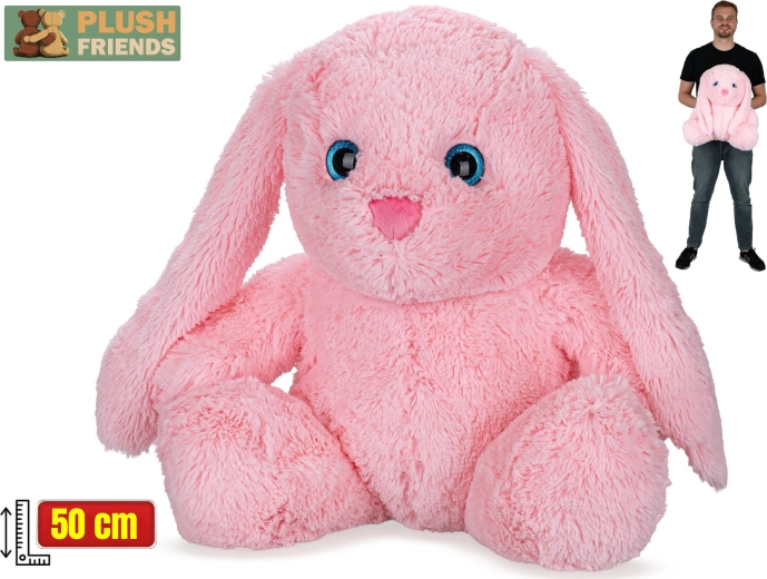 Plush Friends iepuraș de pluș roz 50 cm