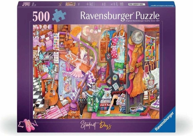 Puzzle Ravensburger Vremuri studențești 500 de piese