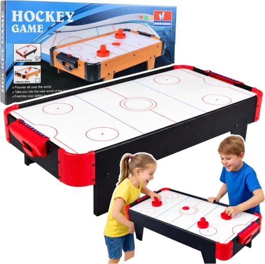 Mini air hockey de masă pentru copii – negru