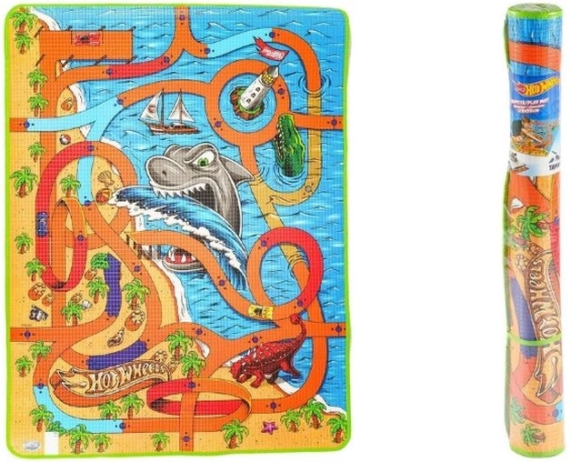 Hot Wheels covoraș de joacă pentru podea Rechin 120 × 90 cm