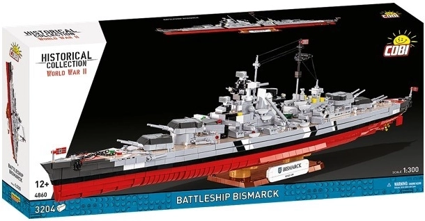 Set de construcție cuirasat BISMARCK 1:300 – 3204 piese