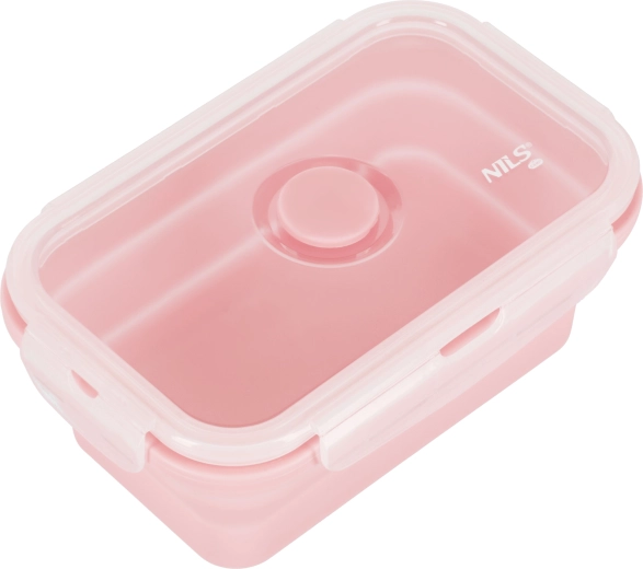 Casetă pliabilă pentru gustări 500 ml roz NILS Camp