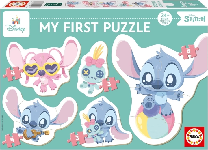 Educa baby puzzle Stitch 5 în 1 (3–5 piese)
