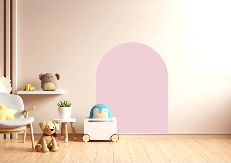 Folie magnetică autoadezivă pentru perete Cleverclixx Dream Pink 95 × 75 cm