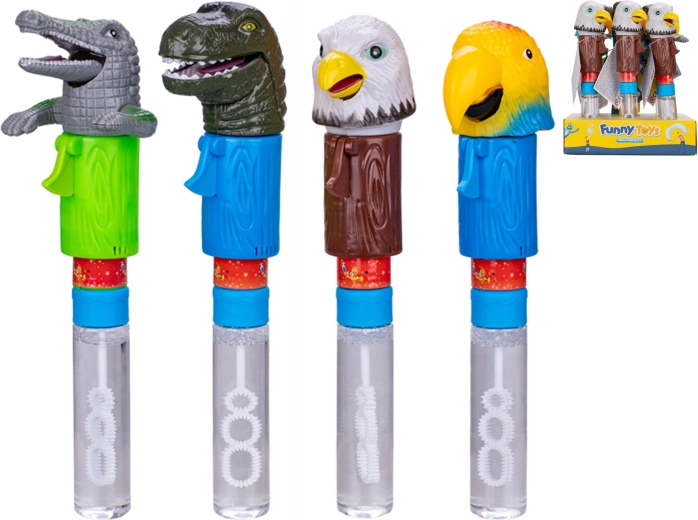 Jucărie cu bule cu animăluț care își deschide gura, 23 cm