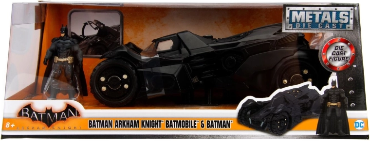 Jada Toys Batman Arkham Knight Batmobile 1:24 – model metalic cu figurină