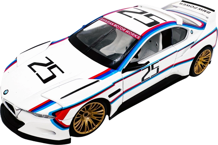 Model metalic 1:24 BMW 3.0 CSL Hommage alb