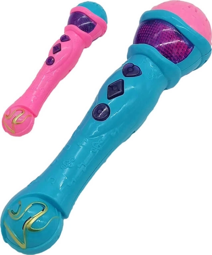 Adar microfon pentru copii cu lumină și sunet 23 cm (2 culori) - 1 bucată