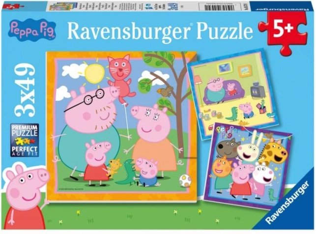 Puzzle Peppa Pig 3x49 piese