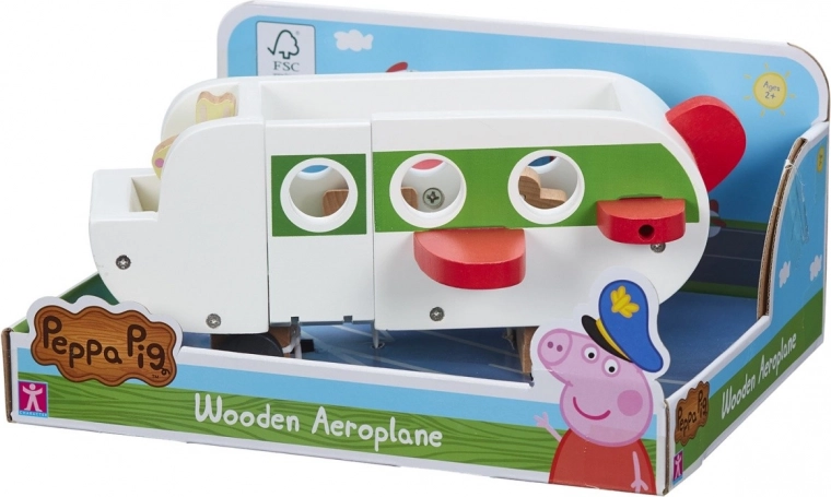Avion din lemn PEPPA PIG
